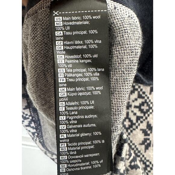 Kari Traa Sweater Womens Medium Wool Half Zip Thermal Pullover Nordic Pattern - Picture 6 of 6